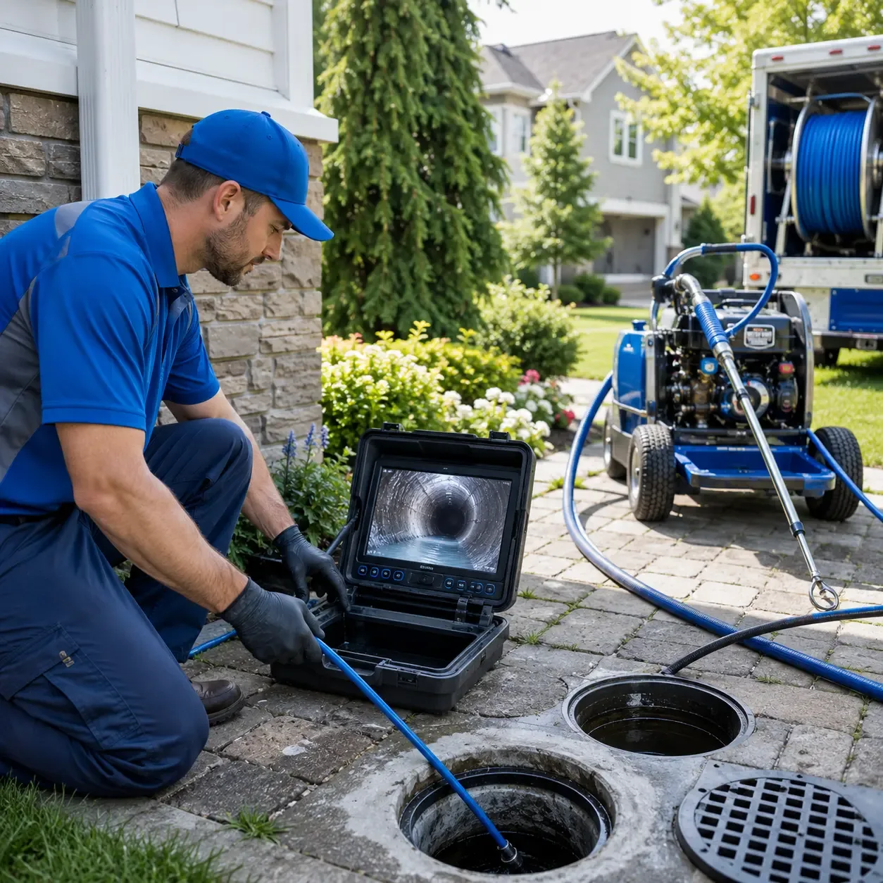Outdoor drain cleaning professionals serving Caruthers, CA